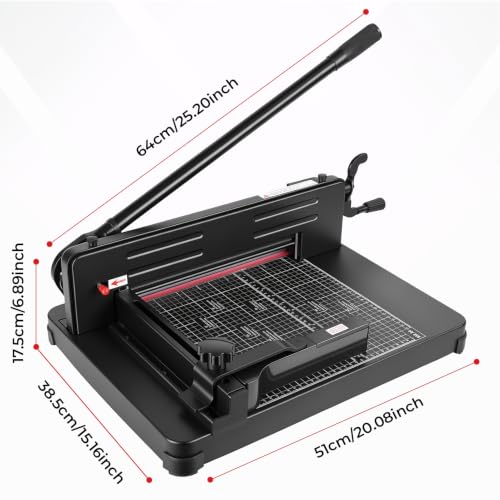 pofluany 12 Inch Heavy Duty Guillotine Paper Cutter, A4 Slicer