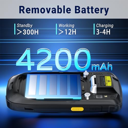 Tera Android 10 Barcode Scanner PDA: SE4710 Engine, Charging Cradle, P160GC