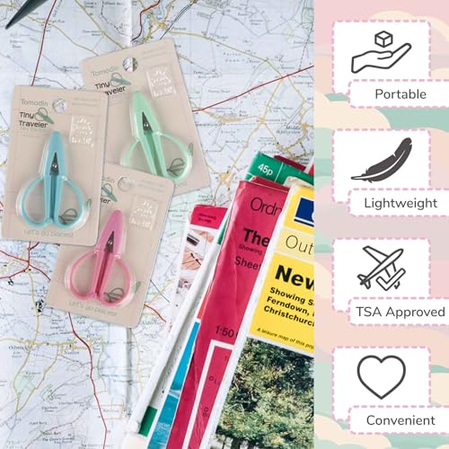 JubileeYarn Tiny Traveler Scissors - Aqua Haze - 30 Units