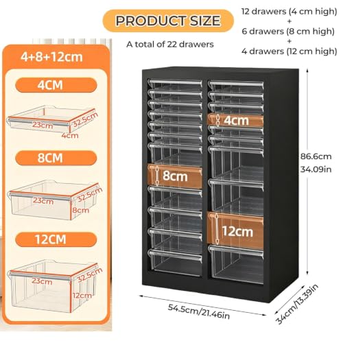22 Drawers Literature Organizer, Cardboard Mailboxes for Classroom