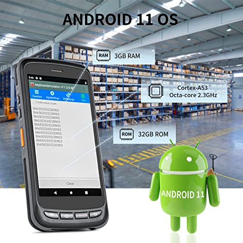 Posunitech TA08 Android 13 Mobile Computer PDA with 2D Barcode Scanner