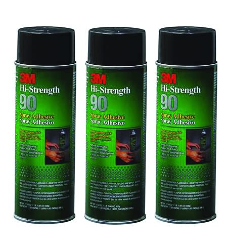 3M Spray Adhesive, 17.6 Ounce (3 Cans)