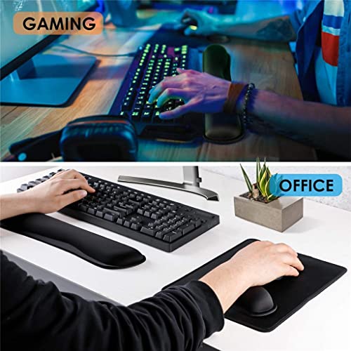 CDGTHYU Wrist Rest Memory Foam Pad Computer Mousepad Ergonomic Sets Easy