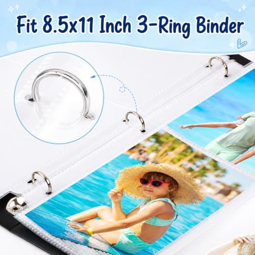 MaxGear 200 Pack 4x6 Photo Sleeves for 3 Ring Binder (1200 Pictures)