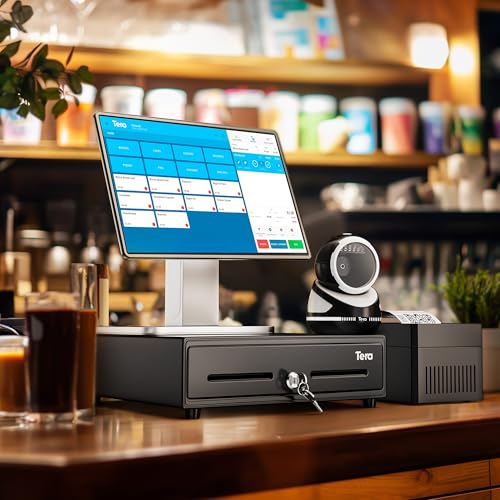 Tera Cash Register Drawer 13": 4 Bill 5 Coin 2 Media Slots for POS, 330G
