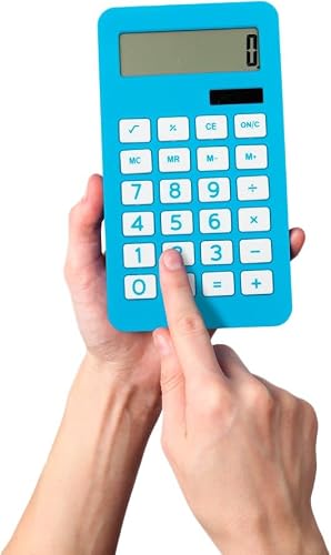 JAM PAPER Desktop Calculator - 10 Digit LCD Display - 3 3/4 x 6 3/4 Inches - Assorted Colors - Bulk 10/Pack