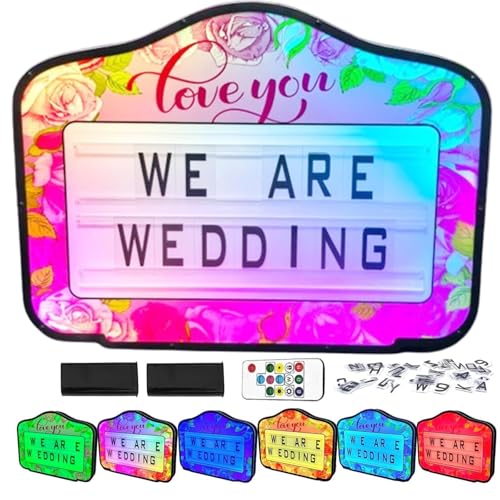 menglanchang 2025 Bottle Service Sign Board VIP for Wedding Proposals & Wedding Party, Led Handheld Bottle Presenter,Remote Control RGB 7-Color Effects, 4 Set Letters & 1 Set Numbers & 2 X Batteries