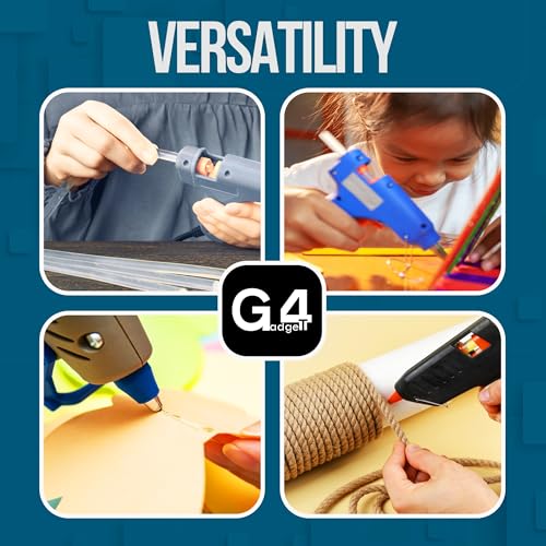 G4GADGET 50 Pack 11mm x 100mm Hot Melt Glue Sticks - Strong Adhesive for Glue Guns, Ideal for Crafts, Repairs & DIY Projects
