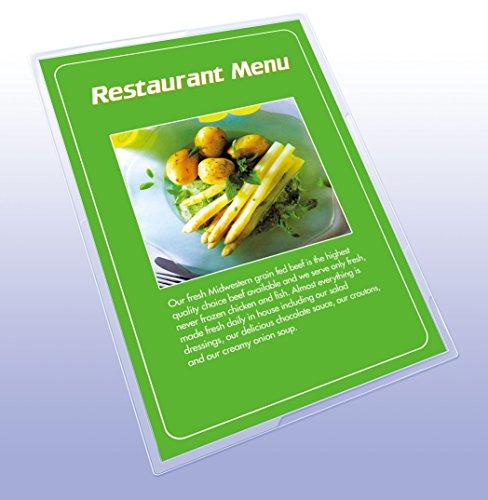 Royal Sovereign Thermal Laminating Pouches, 5 Mil, Menu Size 18" x 12" x 0.8" Inches, Clear Gloss, 100 Pouches (RF05MENU0100)