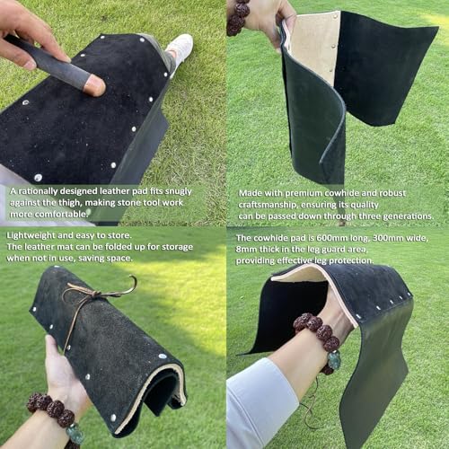 THYXGS Obsidian Crafting Flint Knapping Tools, Flint Knapping Kit for Pros and Beginners, 4-Piece Set/12-piece Set Optional, for Arrowheads and Primitive Tools