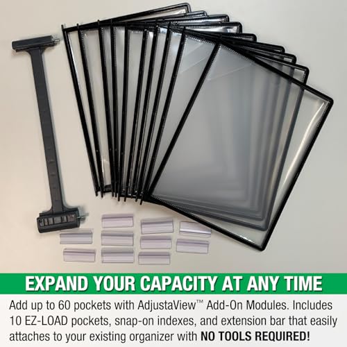 Ultimate Office AdjustaView Expandable Desk Reference Display Organizer 10B