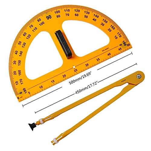 TMMLIJIPL Compass for Geometry Compass for Geometry - Multifunction Teaching Ruler Set Triangle Compasses Protractor Measurement Ruler Math Geometry Tools Compass Drawing Tool