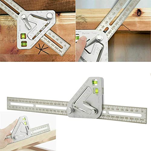 TEOYETTSF 350mm Level Protractor Multifunctional Woodworking Triangle Ruler Angle Ruler Carpentry Tool Measuring Tools
