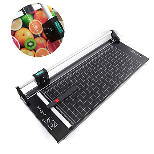 24/36 Inch Manual Rotary Paper Trimmer Precision Photo Paper Cutter for Craft Paper, Photo, Coupon, Label and Cardstock (24")