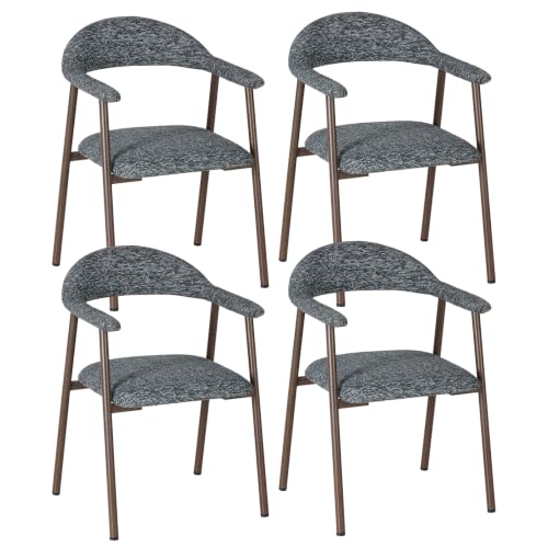 DUMOS Waiting Room Chairs Set of 4, Office Reception Seating Chair No Wheel