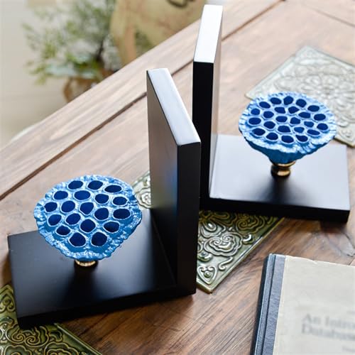 Book Organizer Heavy Duty Decorative Resin Bookends Book Ends Support for Shelves Divider Stopper Holder for Decor Home Office Library School