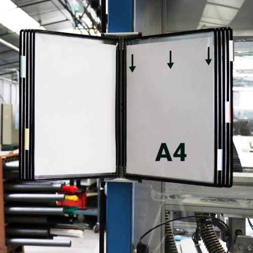 Tarifold Technique Pockets PVC for Info Stand A4 Black Ref 114007 [Pack of 10]
