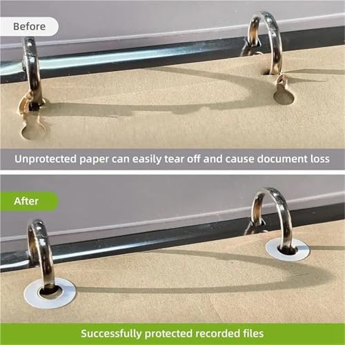 Hole Reinforcement Stickers Self-Adhesive White Hole Reinforcement Stickers,1/4In Diameter Hole Punch Reinforcement Labels for School, Family, 5000Pcs