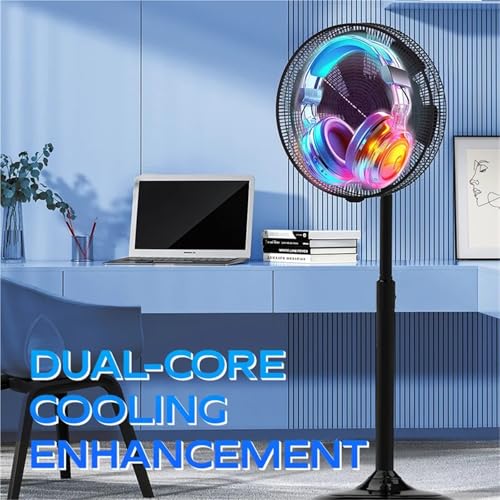 New 3D Holographic Fan Projector Advertising Display Screen Hologram Virtual Digital Person Explains and Welcomes Guests(Black)
