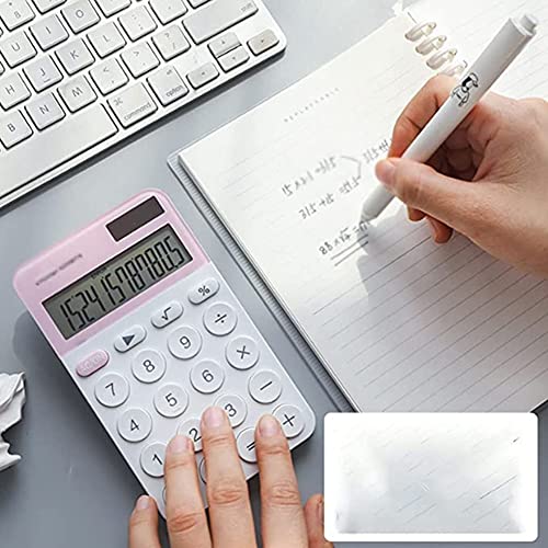 MWxpoSediR Desktop Calculator,Office calculators, Standard Basic Standard Function Calculator with 12 Digits Display Small Portable Portable Desktop Dual Power Calculator Calculator (Color : Natural)