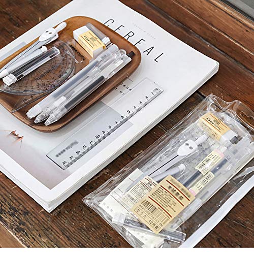 Yuidaaavzz Compass for Geometry 10 Piece Geometry School Set Compass Set with Protractor Rulers Pencil for Math Geometry Best Gift Compass Drawing Tool