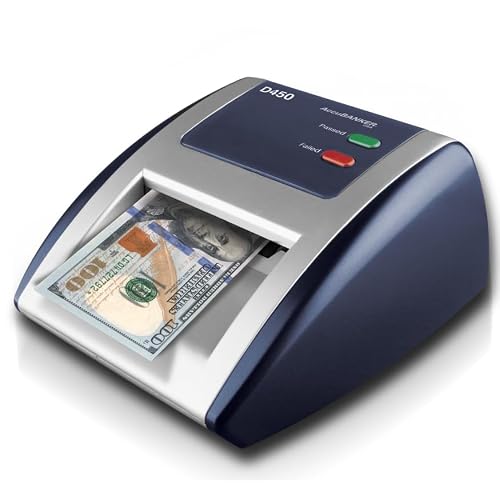 AccuBANKER D450 Counterfeit Bill Detector, 5 Point Detection, 2 Pack