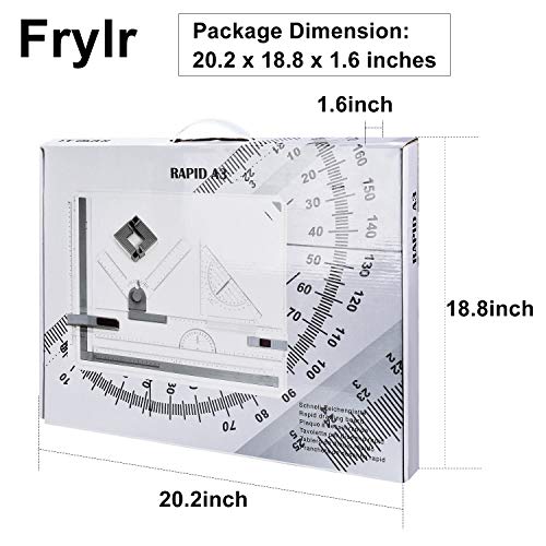 Frylr Metric A3 Drawing Board Drafting Table Multifunctional Drawing Board Table with Clear Rule Parallel Motion and Angle Adjustable Measuring System