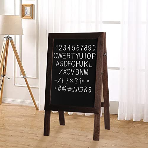 AIWFL 36x20 Inch Double Sided Display Felt Letter Board with Letters Number