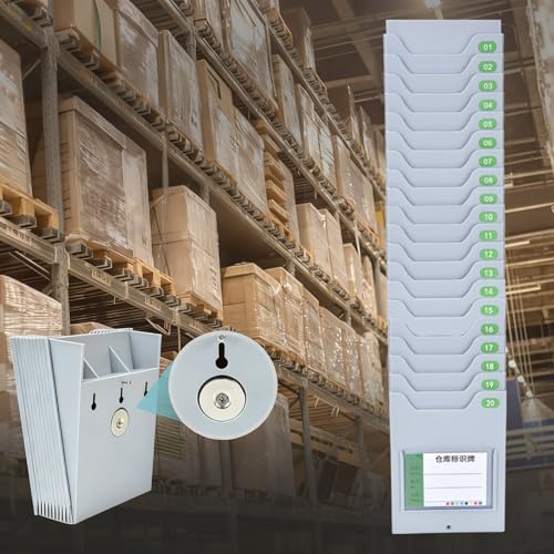 Katzowen Expand Out Timecard Rack with Screw for 5in Width Card