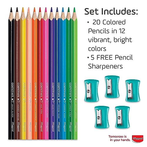 Maped - Color'Peps - Triangular colored pencils - 240 count