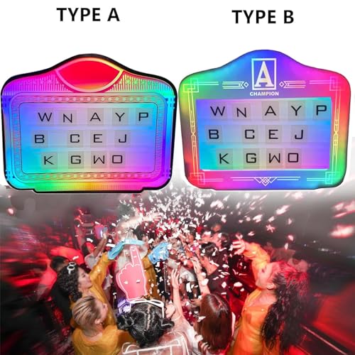 JJENXYYDS LED Acrylic Luminous Sign,Color Letter Billboard with Light Remote Control,Multiple Color Change,Changeable Letter for Bar & Night Club, VIP Service Sign Atmosphere Props,A