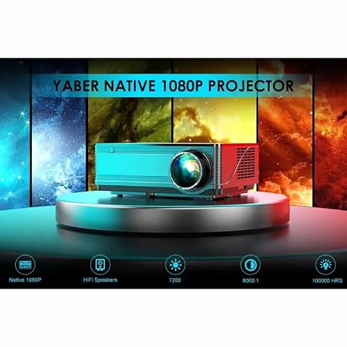 Native 1920 X 1080P Projector 9000L Upgrad Video Support 4k Zoom Home & Outdoor