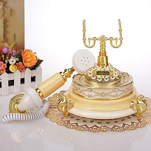 QUANGJN Telephone Antique Telephone European Antique Retro Phone Creative Fashion Home Landline Garden Office Telephone Landline WD
