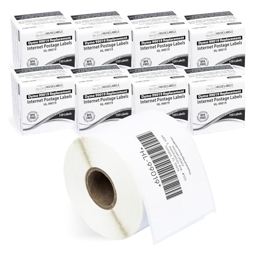 HouseLabels Compatible with Dymo 99019 Labels, 2-5/16" x 7-1/2"
