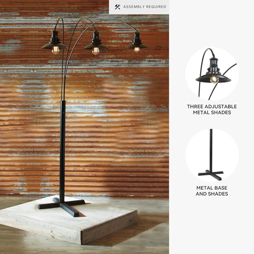 Signature Design by Ashley Sheriel 3-Arm Arc Floor Lamp for Living Room