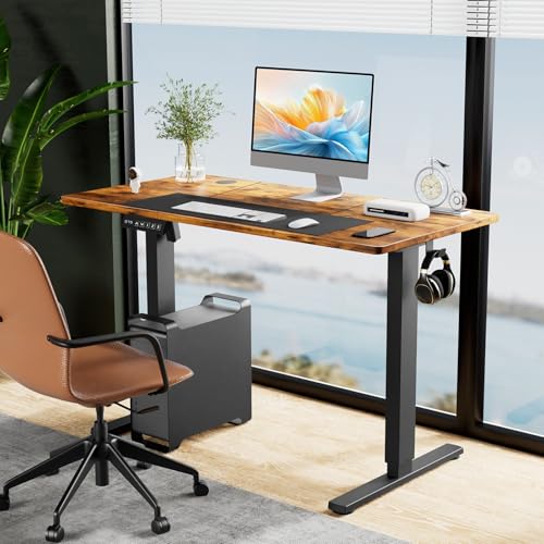 DUMOS 63 Inch Electric Standing Desk, Memory Adjustable Home Office Desk