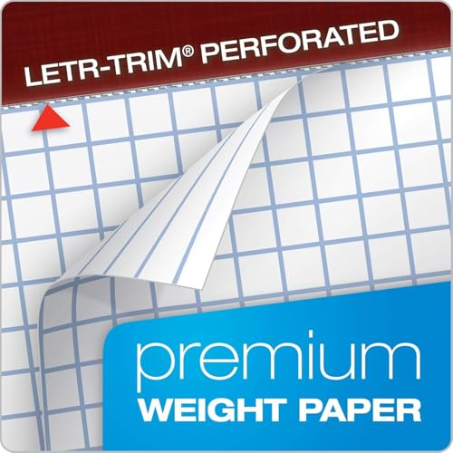 Tops Docket Gold Graph Paper Pad, 8.5 x 11, 4 x 4 Blue Grid Paper, 18 Pads