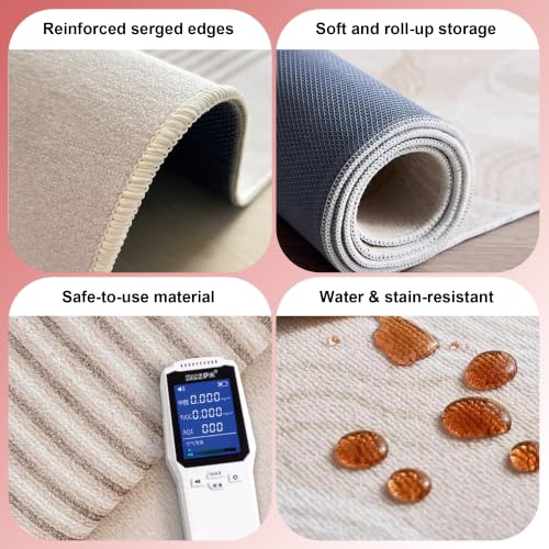 Office Chair Mat for Hardwood Floor Large Rectangle Noise Reduction Rug