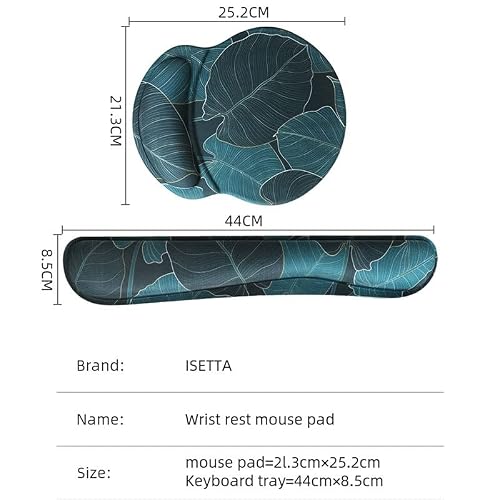 NSUQOA JSEIAJB Ergonomic Gel pad Wrist Rest Keyboard mat Soft Set Silica Base Gel Hand Support