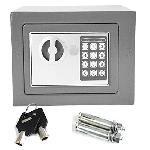 TBLOTYD Digital Electronic Safe Box for Home Office Hotel Security Solid Steel with Keypad Lock/Gray/8.5L ，Gray-4.6L