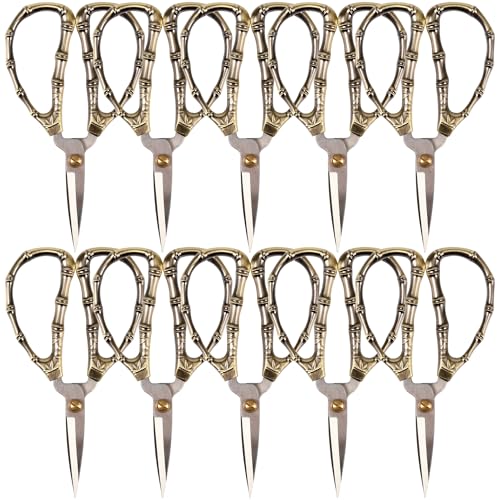 JubileeYarn Bamboo Stalk Embroidery Craft Scissors - Large - 10 Pairs