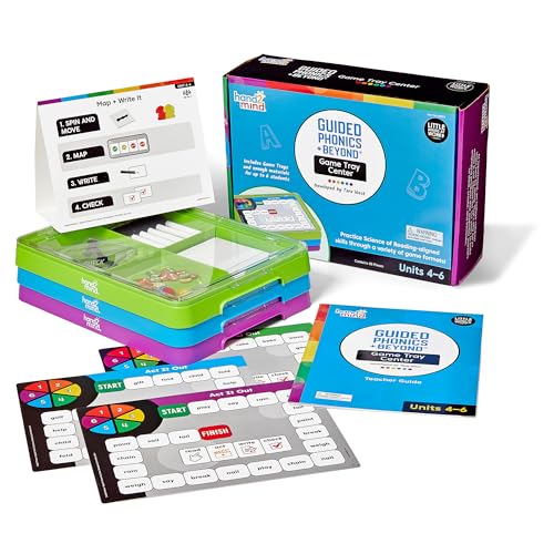 hand2mind Guided Phonics + Beyond Game Tray Center, Units 4-6