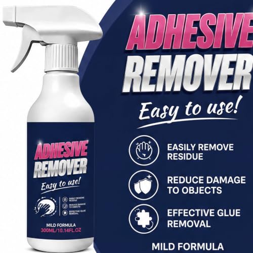 WMGDLP Sticker Remover Spray – Multi-Surface Adhesive Remover Spray quick remove Cars, Glass, Wood – No-Scrape Label, Tape & Sticky Residue Remover with Trigger Sprayer, Large Value Size (2PCS)