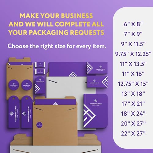 APQ Supply Natural Brown Tab Lock Rigid Mailers, 12.75 x 15 Inch. Pack of 100 Cardboard Envelopes for Photos, Documents. Sturdy Stay Flat Mailers with Tab Lock Closure. Hard Rigid Shipping Envelopes