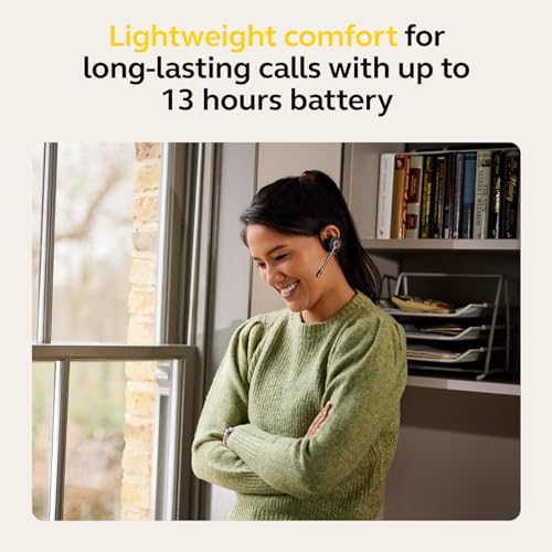 Jabra Engage 55 SE (Second Edition) Convertible Wireless Headset w/Charging Stand and Link 400 USB-C DECT Adapter – Works with All UC Platforms Like Google Meet & Zoom, Black