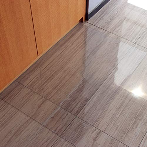 Rectangular Clear Chair Mat for Carpet Tiles and Hard Floors,3mm Thick Office Mats for Rolling Chairs,Waterproof High Impact Strength Transparent Floor Protector Mat (120x270cm/47.2x106.3in)