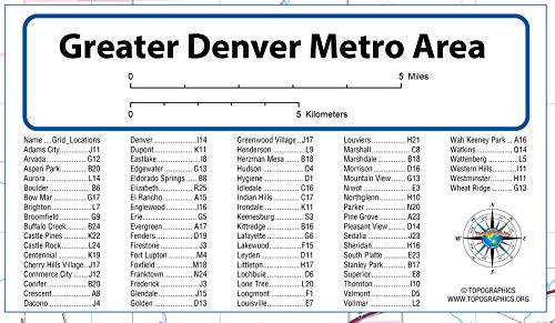 Greater Denver Metro Area (42" Wide by 52" high)