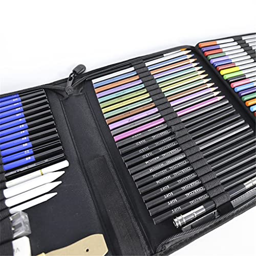 ZYQHMY 72-Piece Color Sketch Pencil Drawing Set Drawing Art Supplies Colored Pencil Set With Art Supplies Adult Full Set