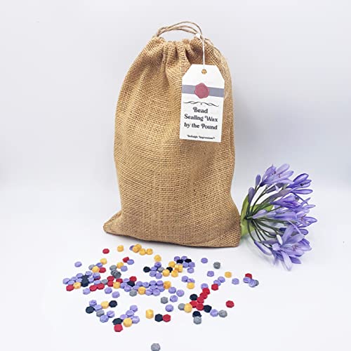 Premium Antique Gold Sealing Wax Beads 1 Pound Bulk Saver Pack-Over 3000 Beads for Wax Seal Stamps, Letter Sealing & Wedding Invitations