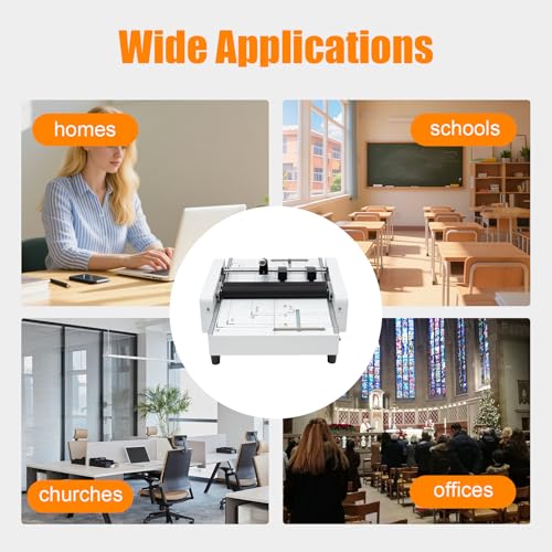Booklet Folding Binding Machine, A3 110V Paper Folding Machine 2 in 1 Multifunctional Automatic Book Maker Stapling for Schools Print Stores Offices & Factory